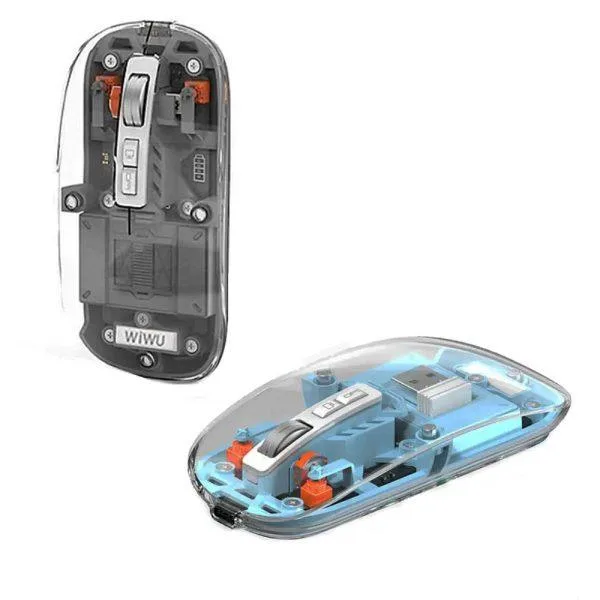 Wiwu wm105 crystal transparent magnetic wireless mouse